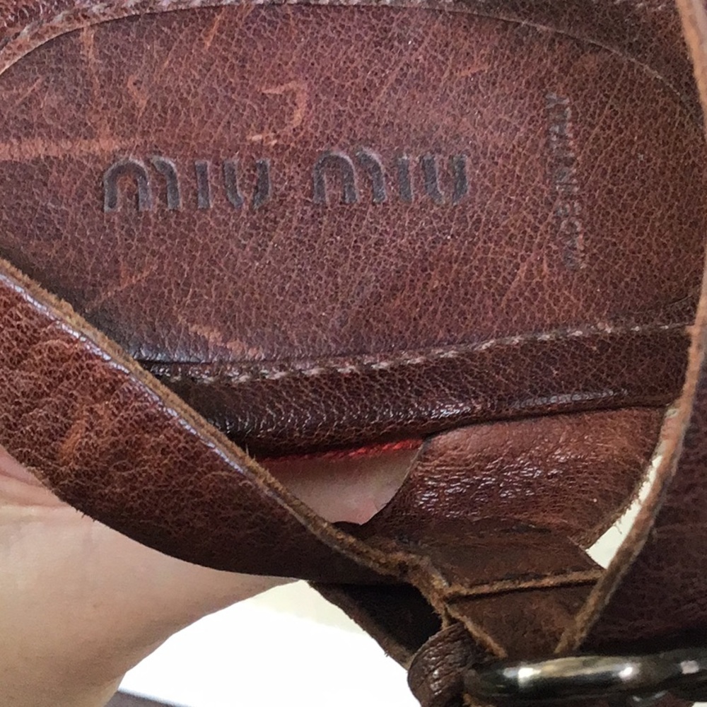 Miu Miu Platform Wedges - image 8